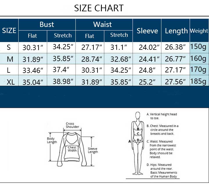 Turtle Neck Sexy Tops01 Size Chart