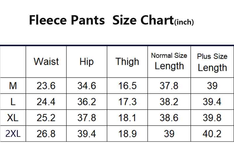 Size Chart 1