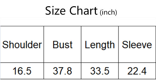 Knitted Dress Size Chart