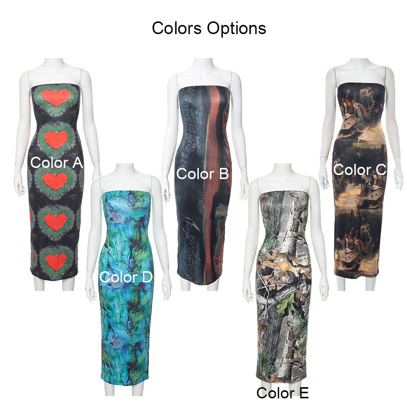 Spaghetti Strap Dress Colors Options