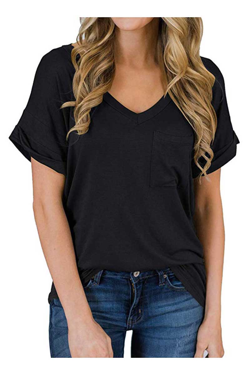 Short Sleeves T Shirts 01 Black 3