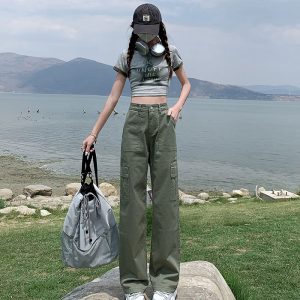 Women's Cargo Pants High Waisted Combat Military Trousers